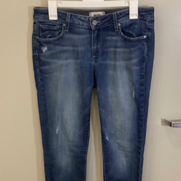Paige Jimmy Jimmy Skinny Jeans Size 27 - Small pull on the back of right leg - Picture 1 of 10